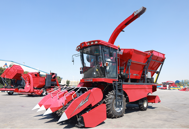 4yzb-4e self-propelled integrated ear-stem-reaping corn harvester